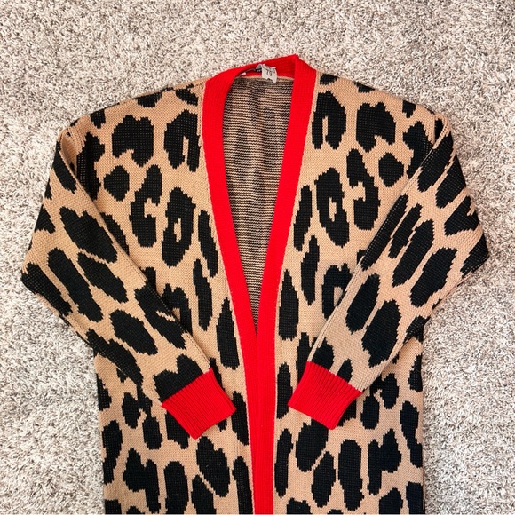 Long Leopard Cardigan - Picture 2 of 5